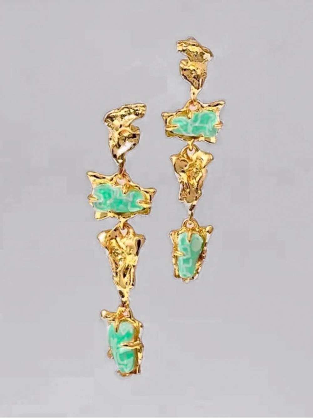 ALEXIS BITTAR Amazonite Mobile Linear Drop Earrings